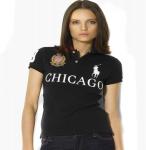 ralph lauren polo t-shirt femmes hommesche courte black chicago